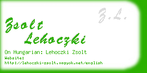 zsolt lehoczki business card